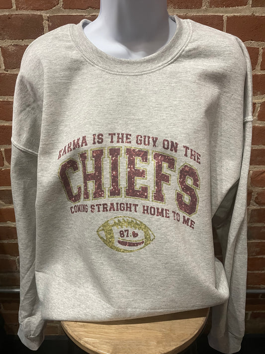 Karma is the Guy on the Chiefs Coming Straight Home to Me Shirt