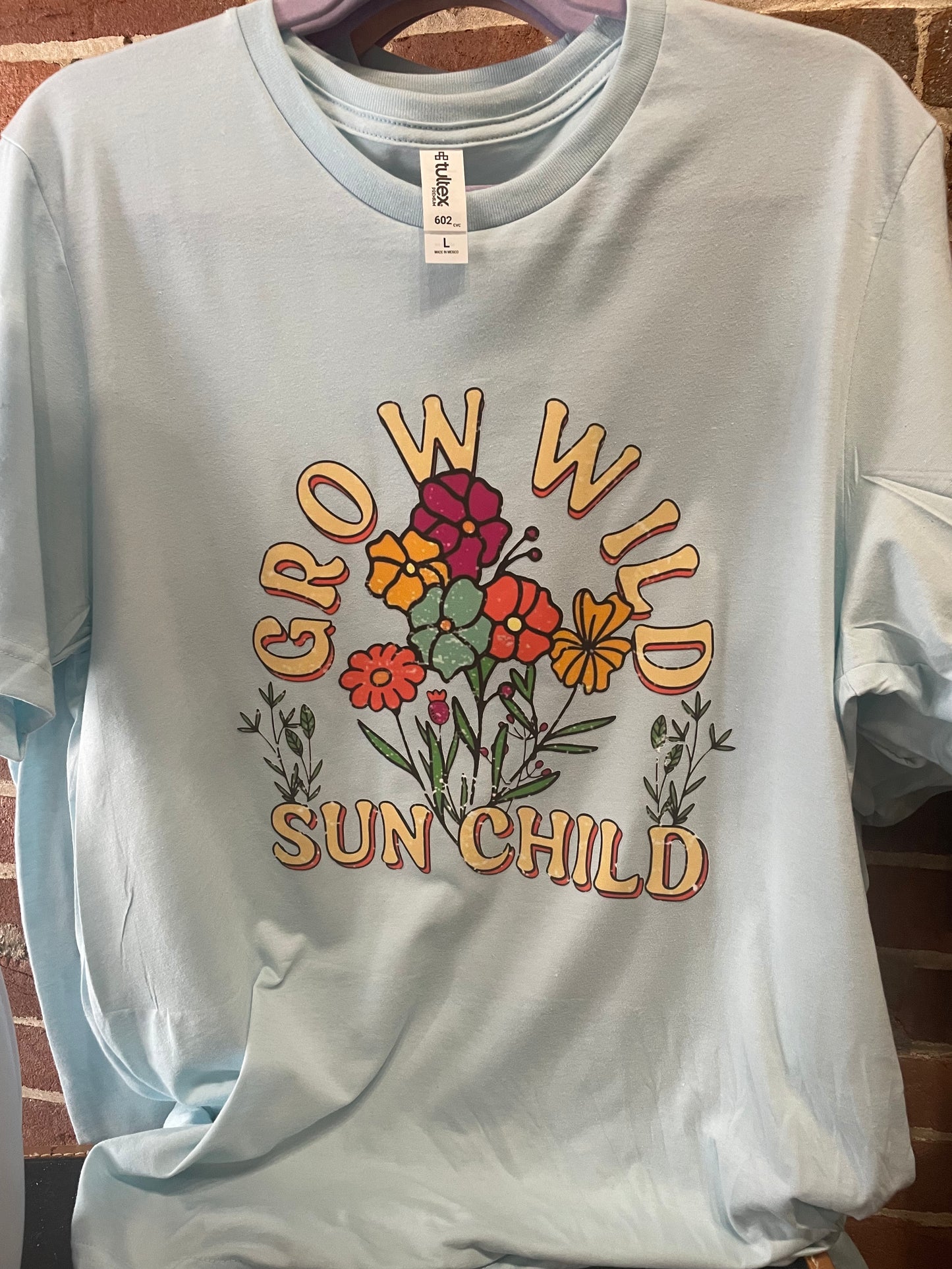 Grow Wild Sun Child Teeshirt