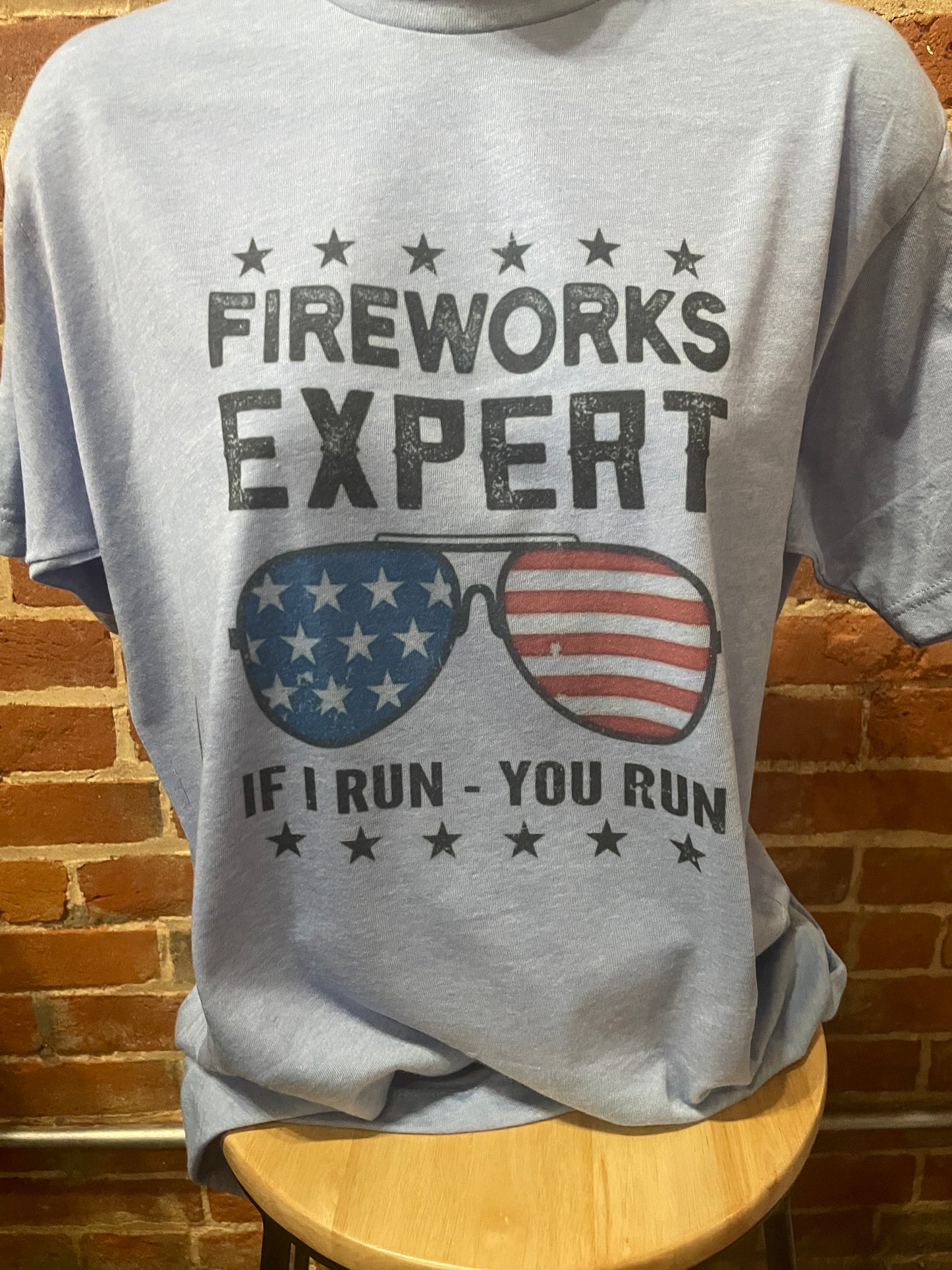 Fireworks Expert If I Run You Run Shirt