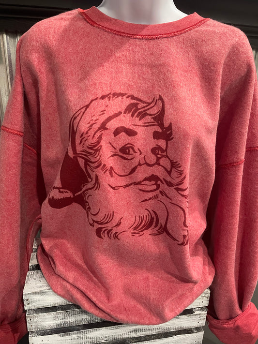 Vintage Santa Inside Out Sweatshirt