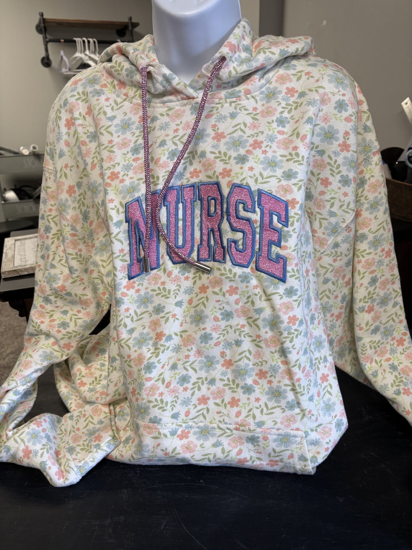 Embroidered Nurse Hoodie