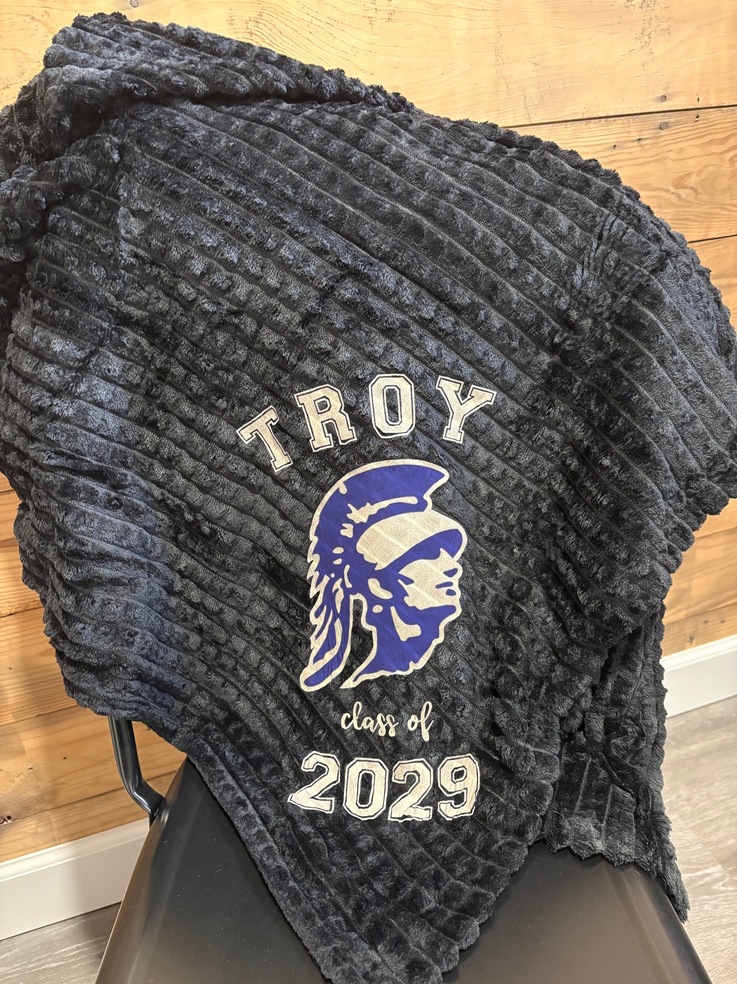 Troy Trojans Class of 2029 Throw Blanket