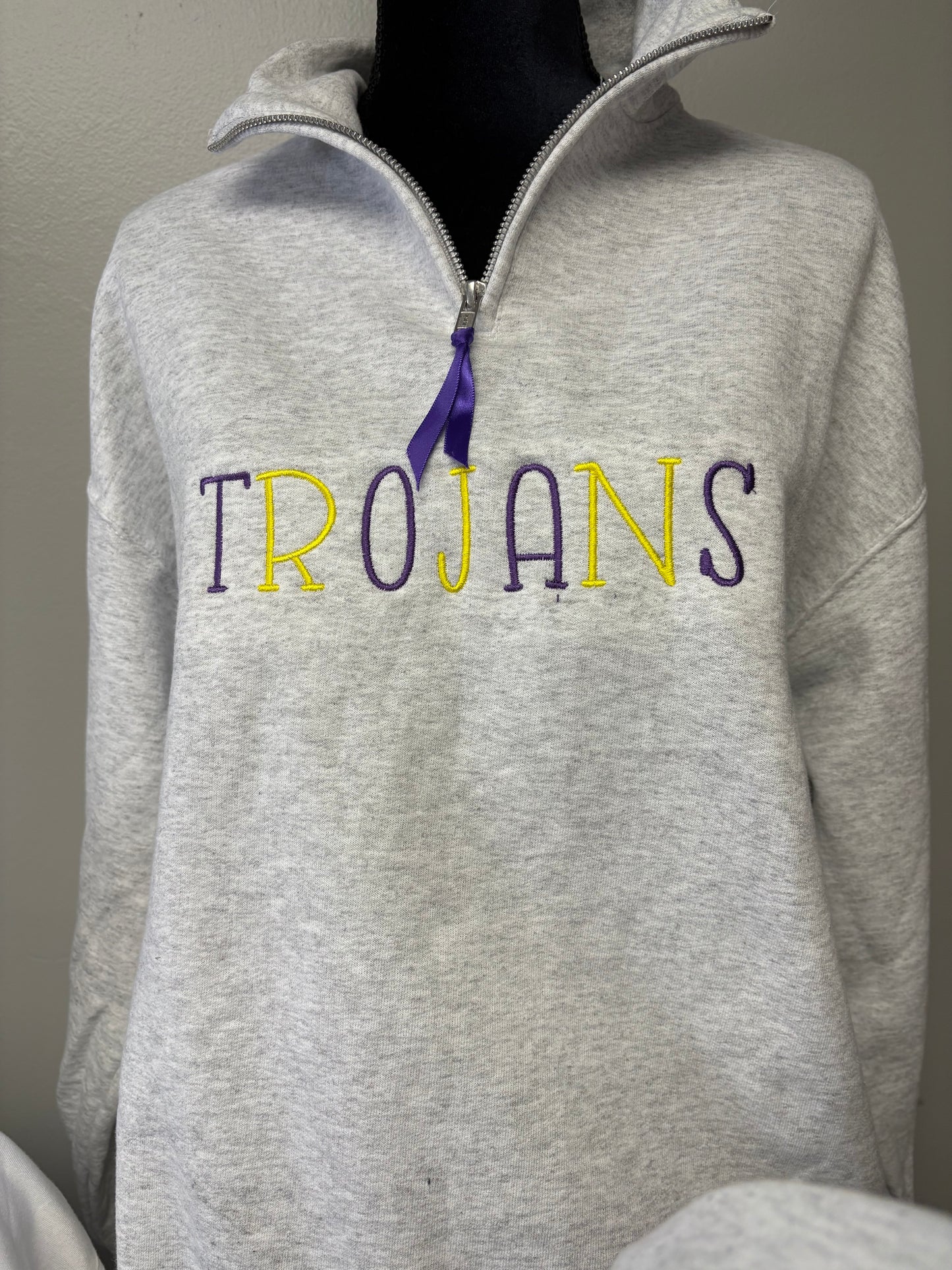 Trojans Embroidered Quarter Zip