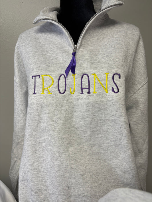 Trojans Embroidered Quarter Zip