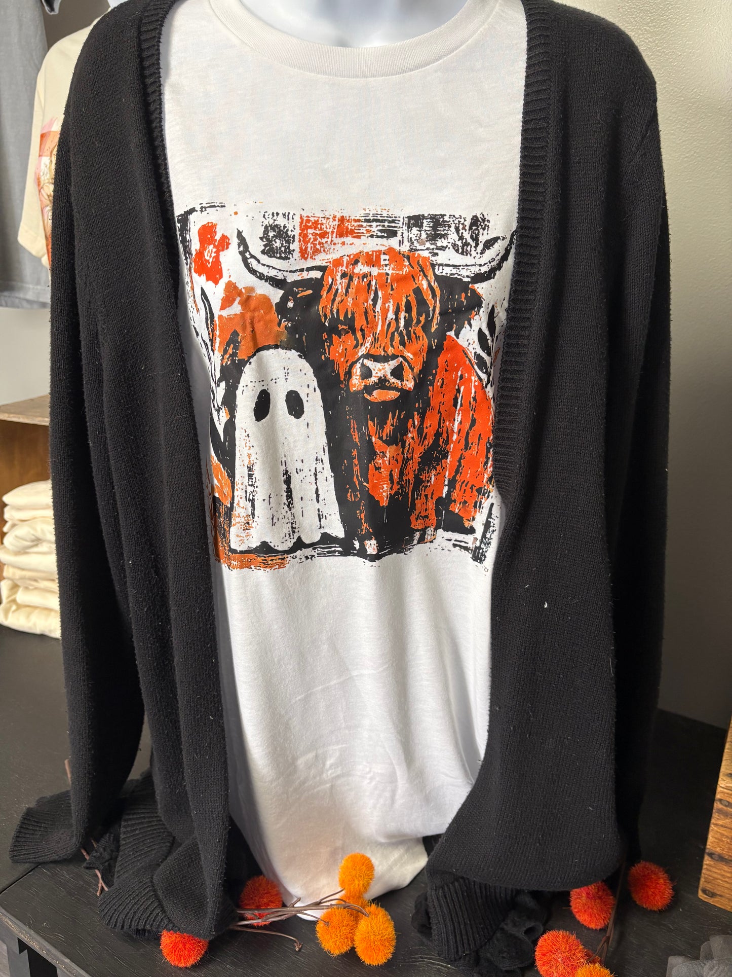 Highland Cow Ghost Shirt