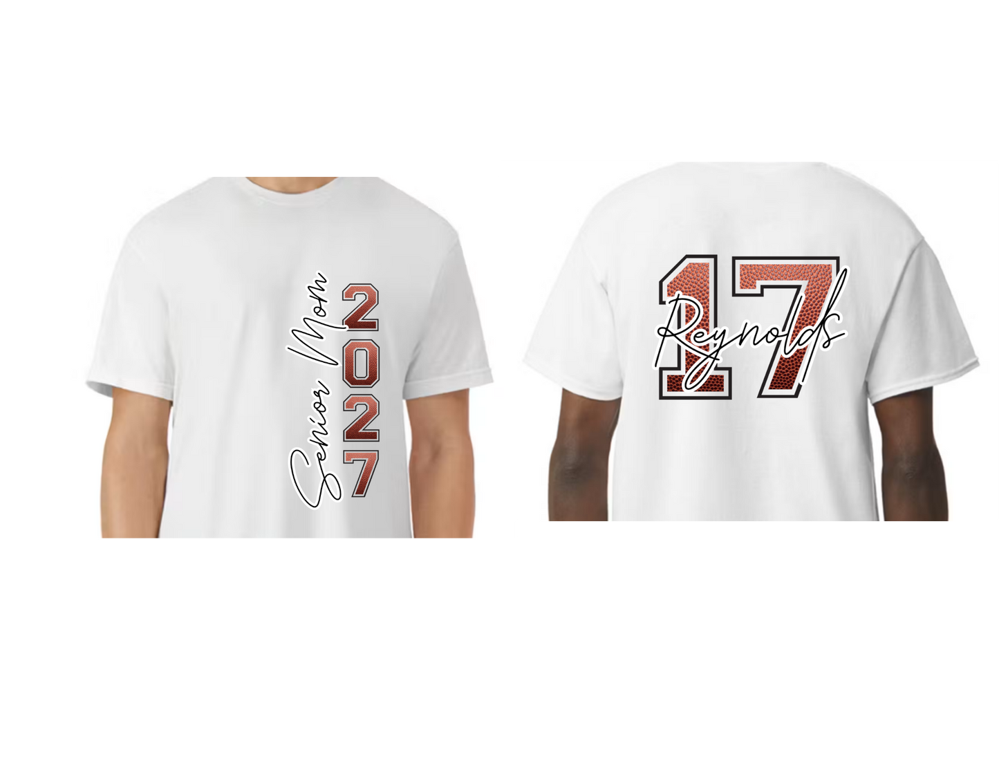Senior Mom 2027 Personalized Pigskin Shirt