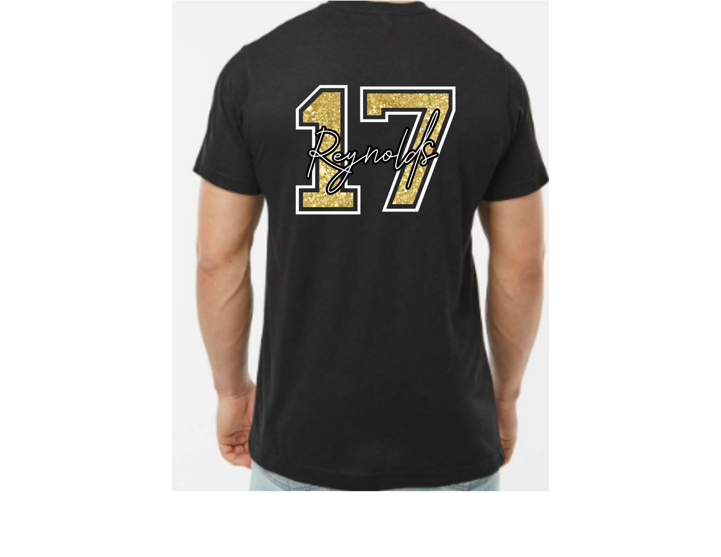 Senior Mom 2027 Personalized Glitter Shirt