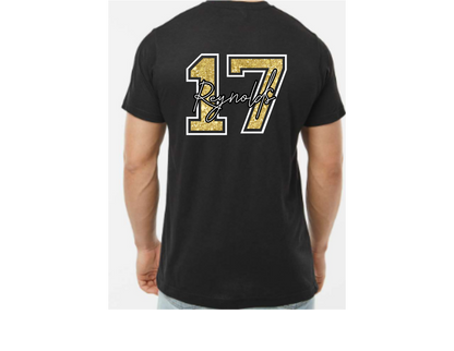 Senior Mom 2027 Personalized Glitter Shirt