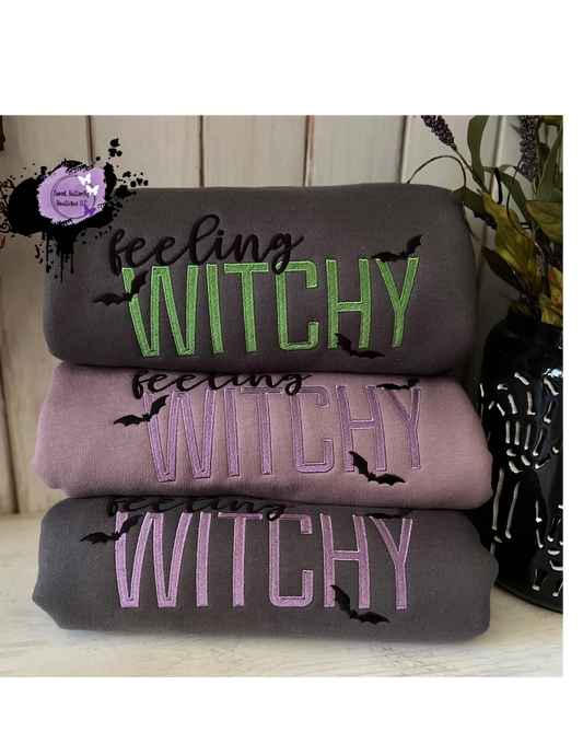 Feelin' Witchy Embroidered Sweatshirt