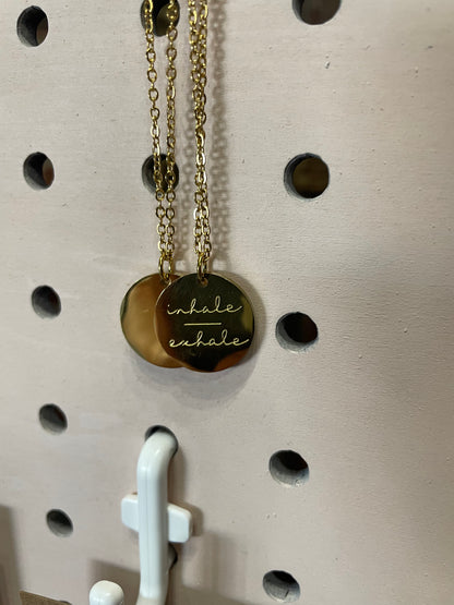 Inhale Exhale Necklace