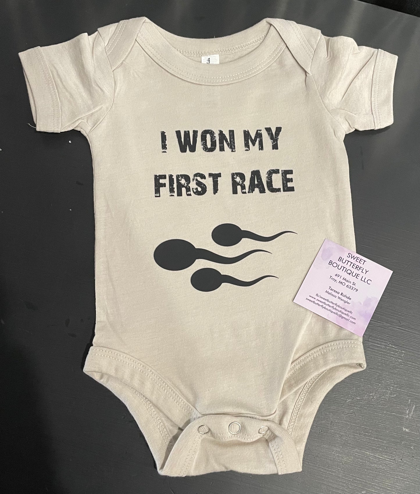 I Won My First Race Onesie