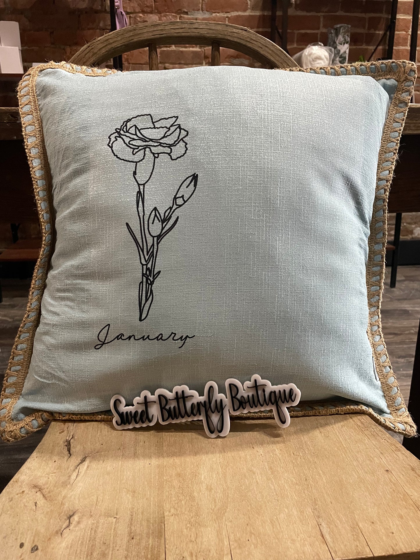 Birth Flower Pillow