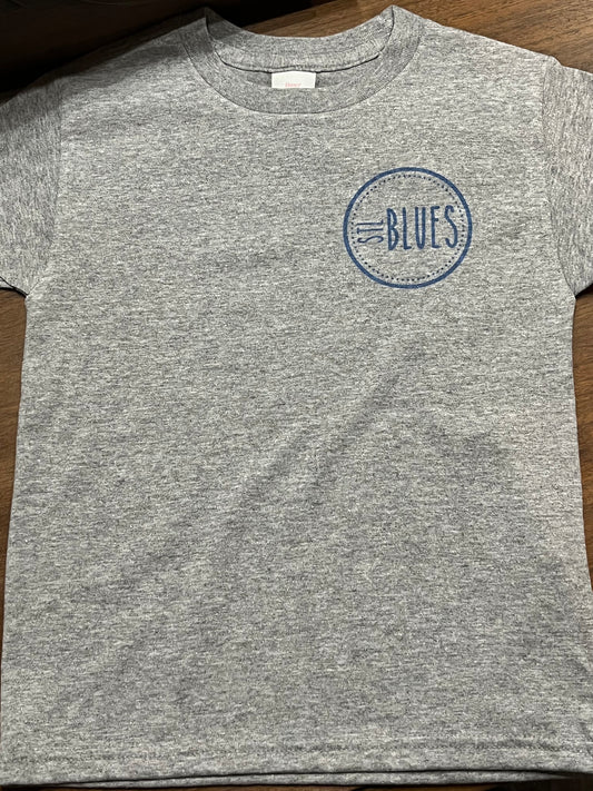 STL Blues in circle