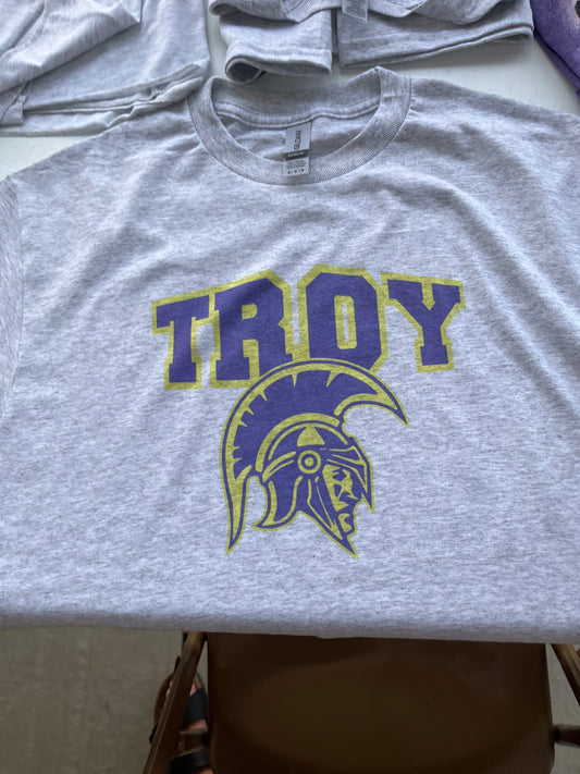 Troy with Trojan head