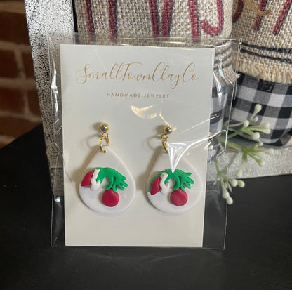 Small Town Clay Co Christmas Earrings