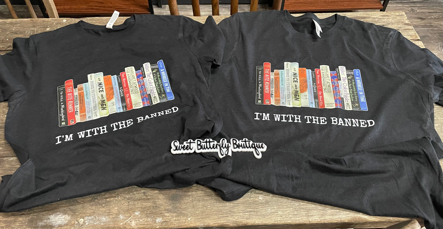 I’m With the Banned Lincoln Co Book Club Shirt