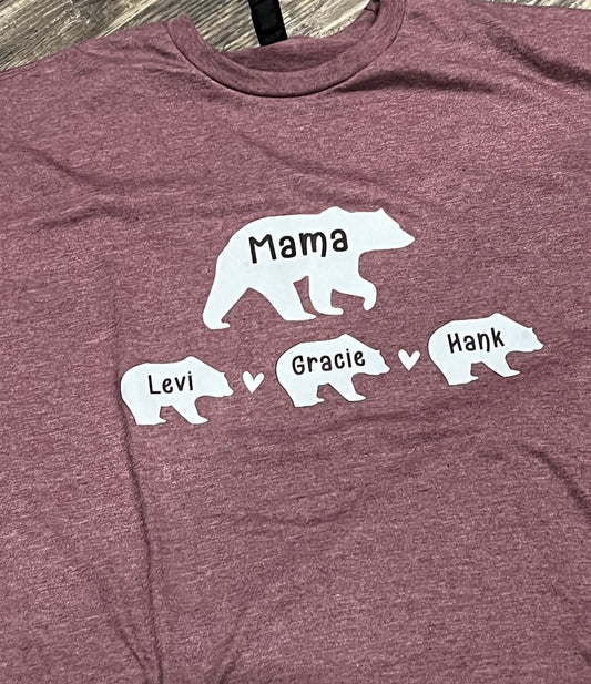 Mama Bear Teeshirt (Custom)
