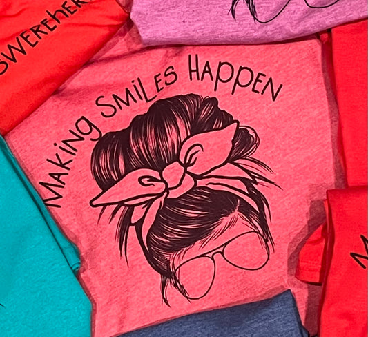 Making Smiles Happen Mom Bun
