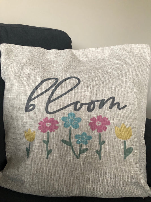 Bloom Linen Pillow Cover