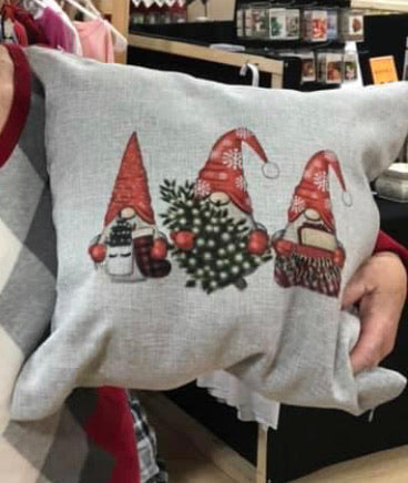 Set of Gnome Holiday Pillow Covers