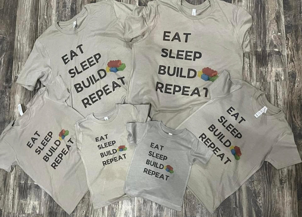 Eat Sleep Build Repeat Teeshirt