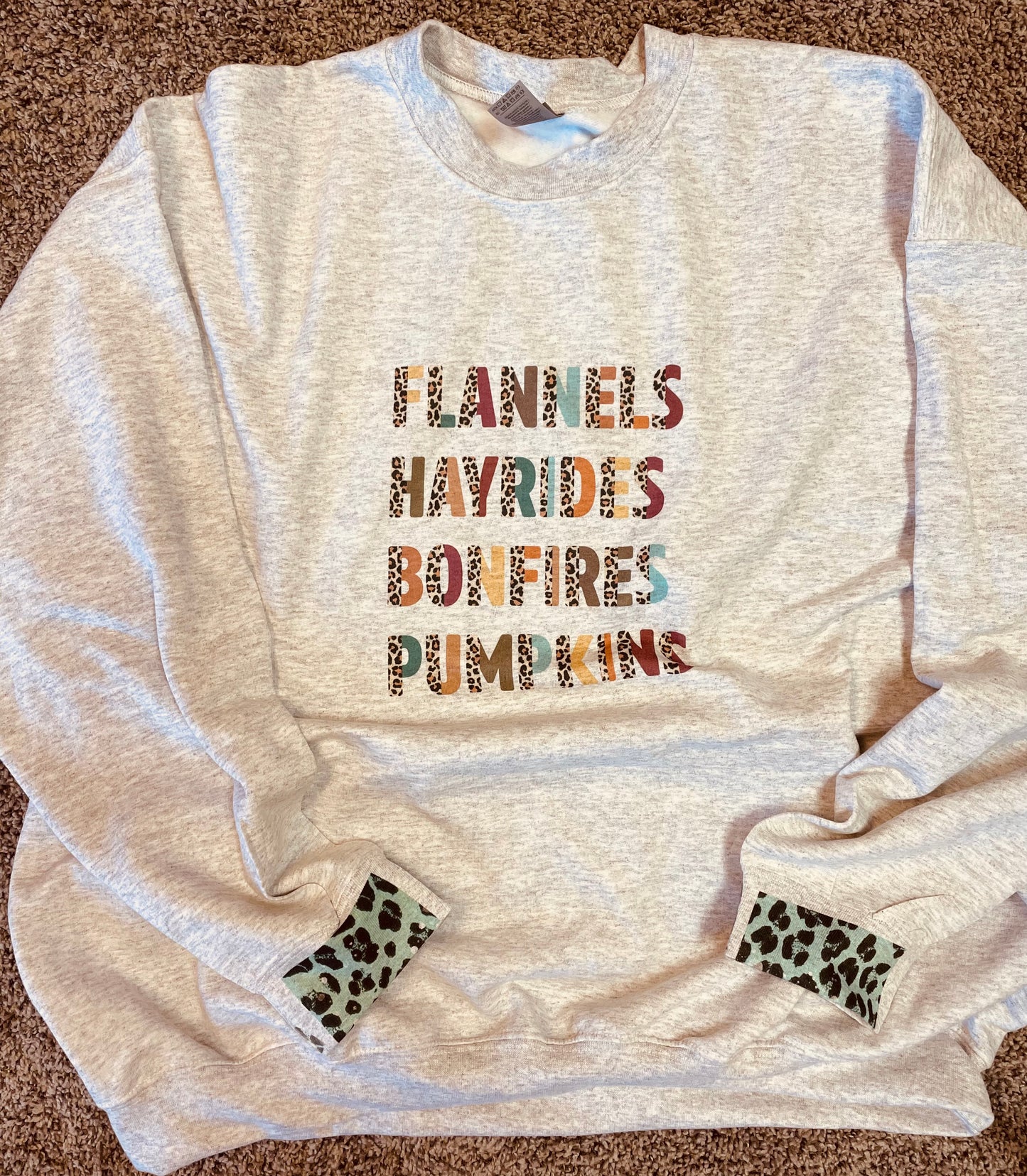 Flannels, Hayrides, Bonfires & Pumpkins Sweatshirt