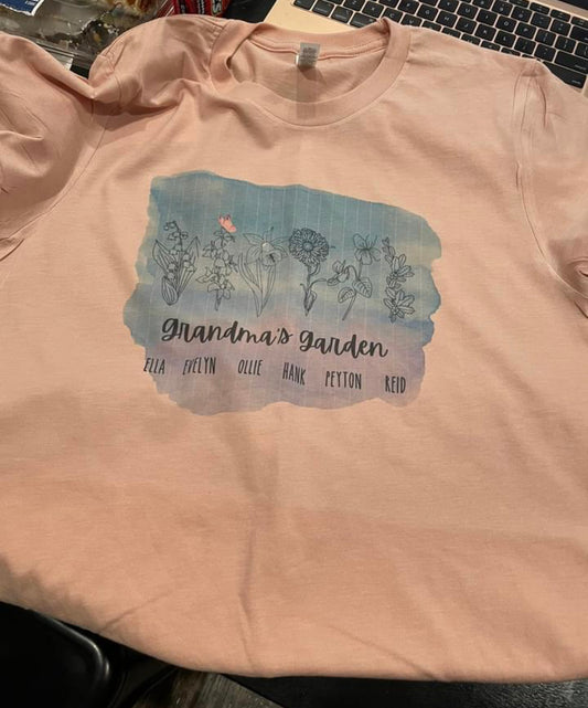 Grandma’s Garden Custom Teeshirt