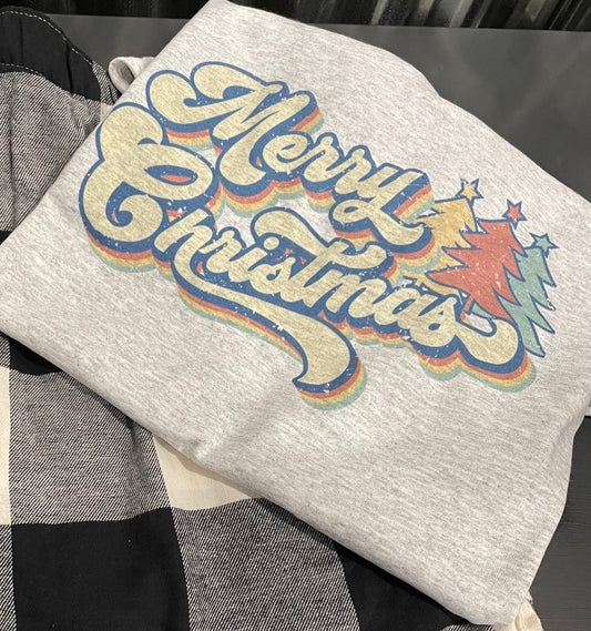 Retro Merry Christmas Teeshirt