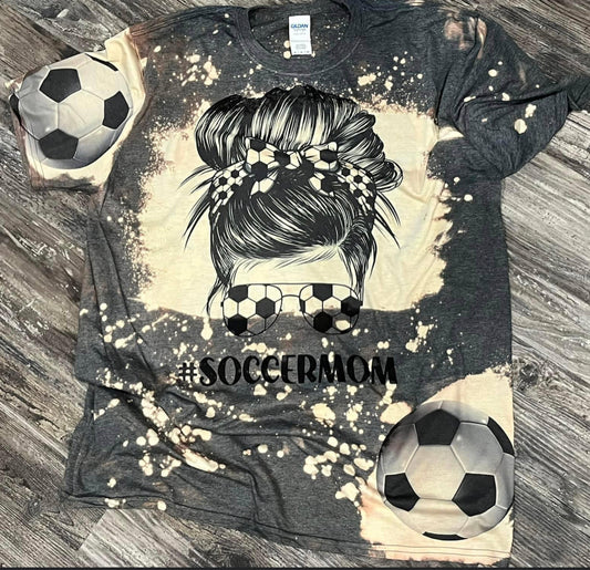 SoccerMom Soccer Ball Patch Teeshirt
