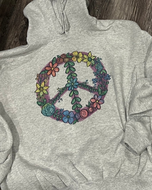 Floral Peace Sign Teeshirt