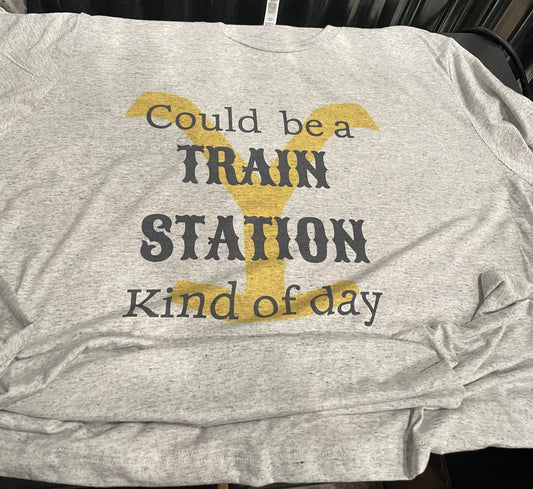 Could be a Train Station Kind of Day Teeshirt