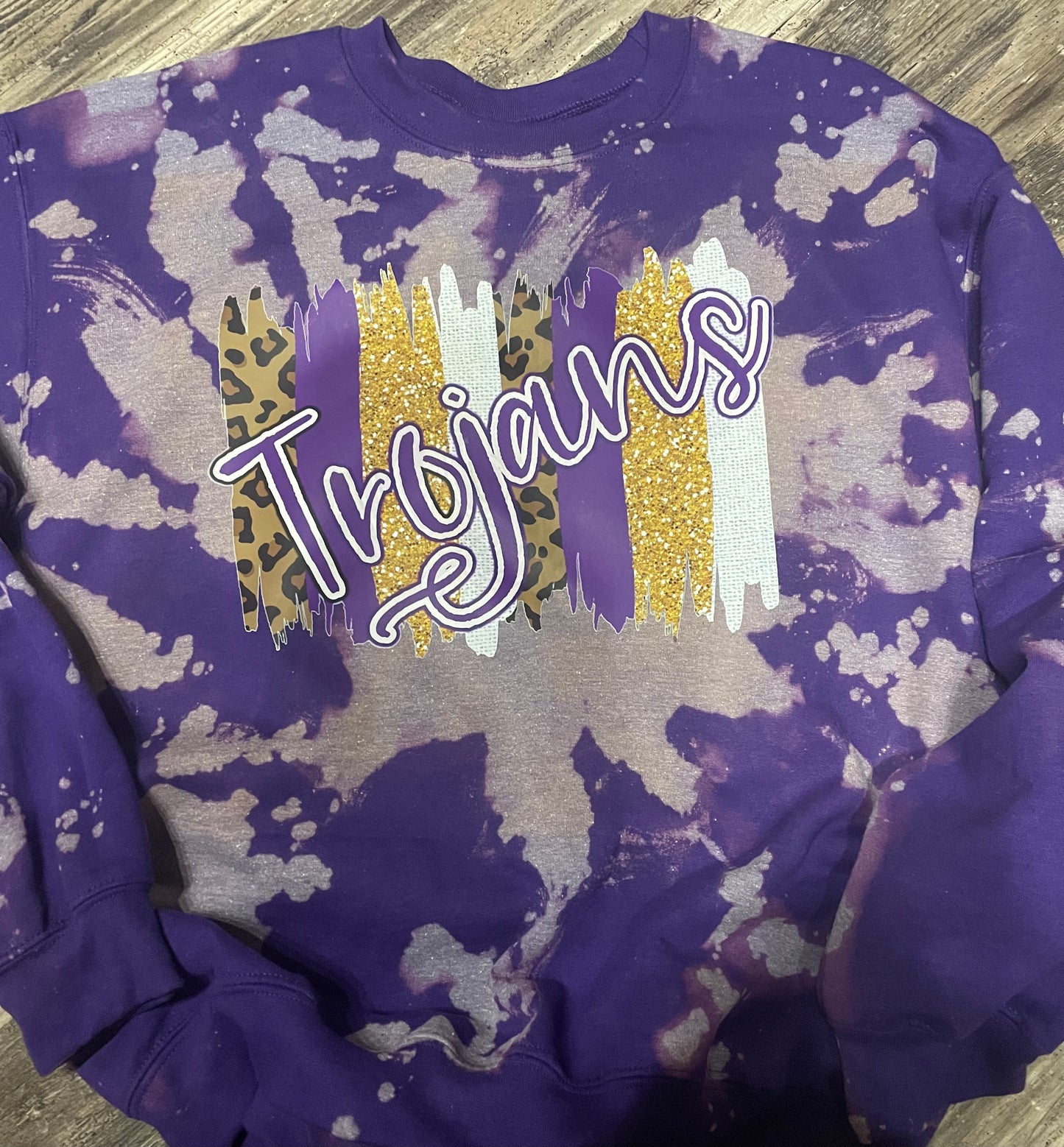 Trojans Cheetah Paint Brush Sweatshirt