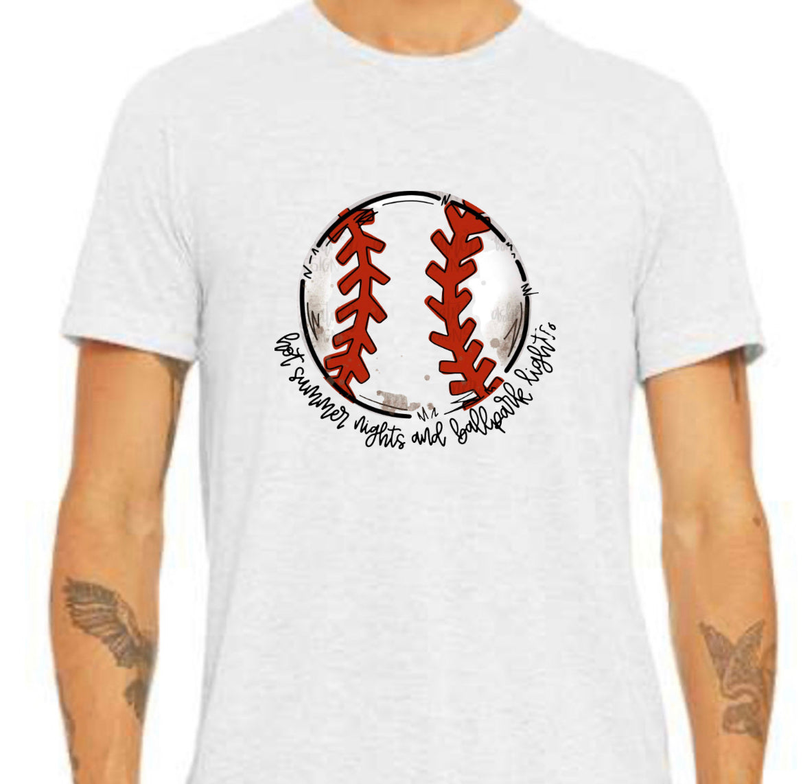 Hot Summer Nights and Ballpark Lights Shirt