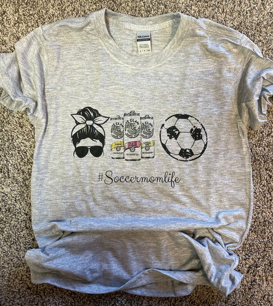 #Soccermomlife White Claw Teeshirt