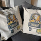 Be Kind Gnome Truck Linen Pillow Cover Set