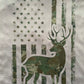 Youth Camo Deer Flag Teeshirt