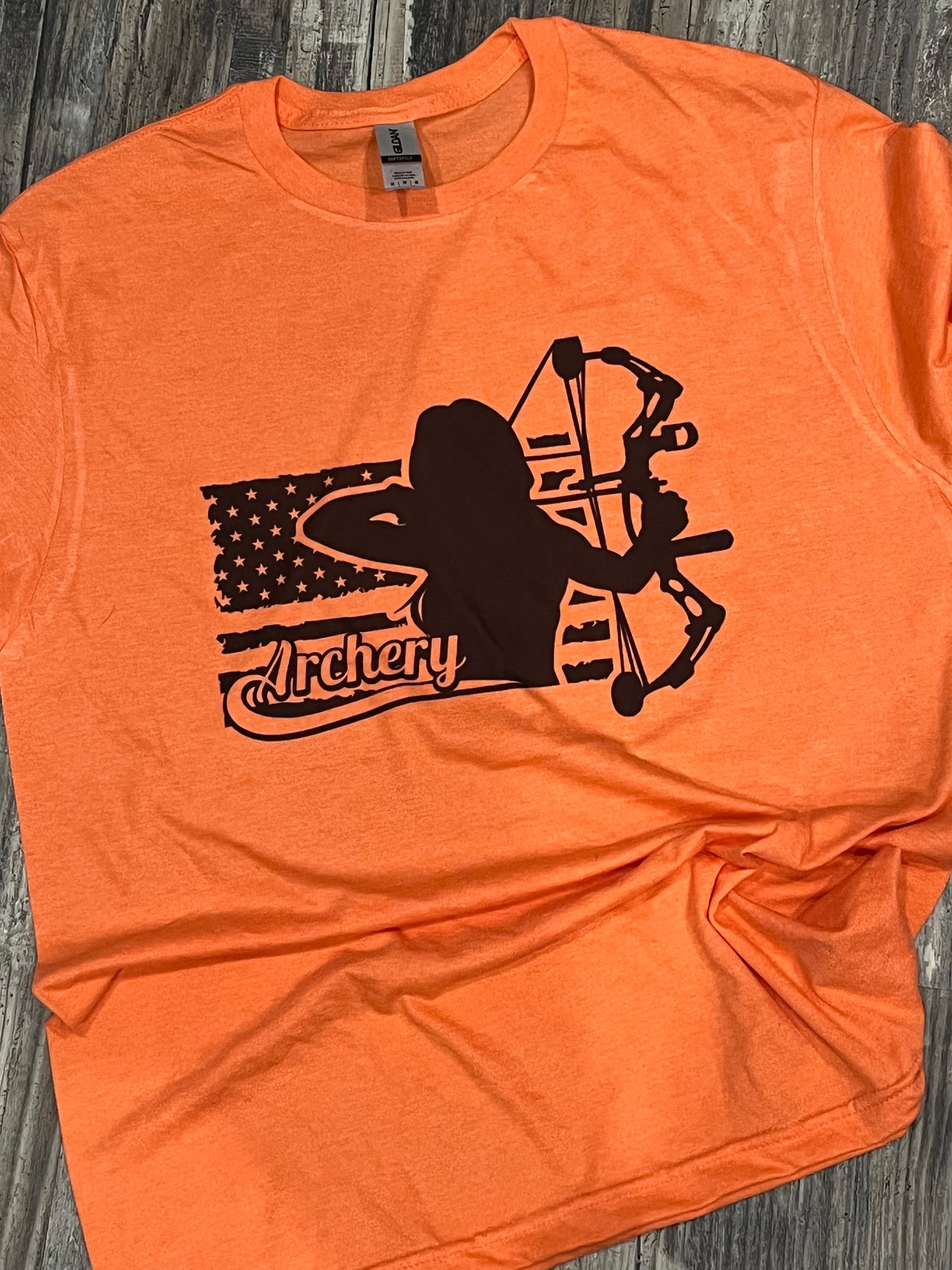 Archery Girl (w/ American Flag) Teeshirt