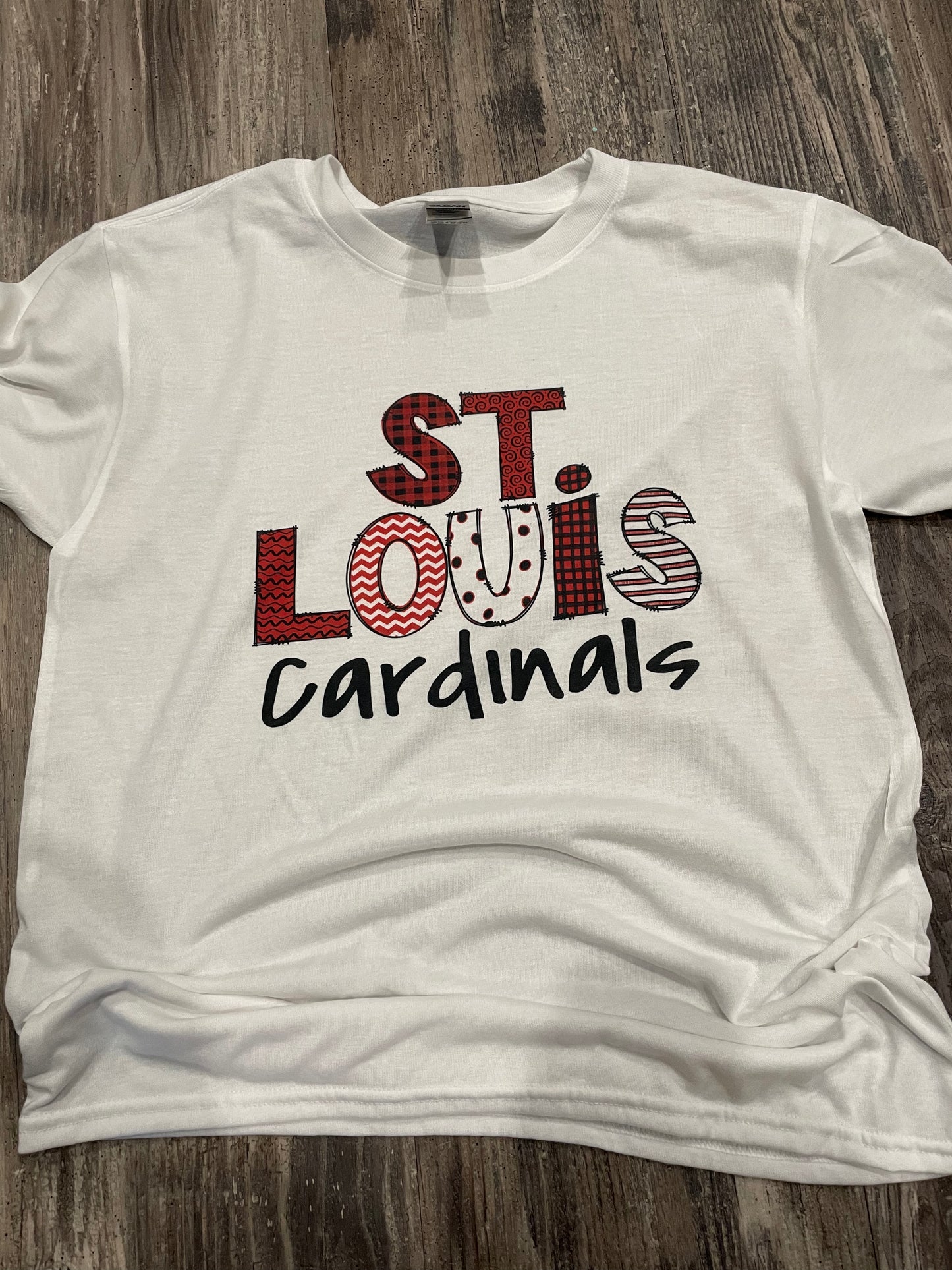 St. Louis Cardinals Doodle Letter Teeshirt