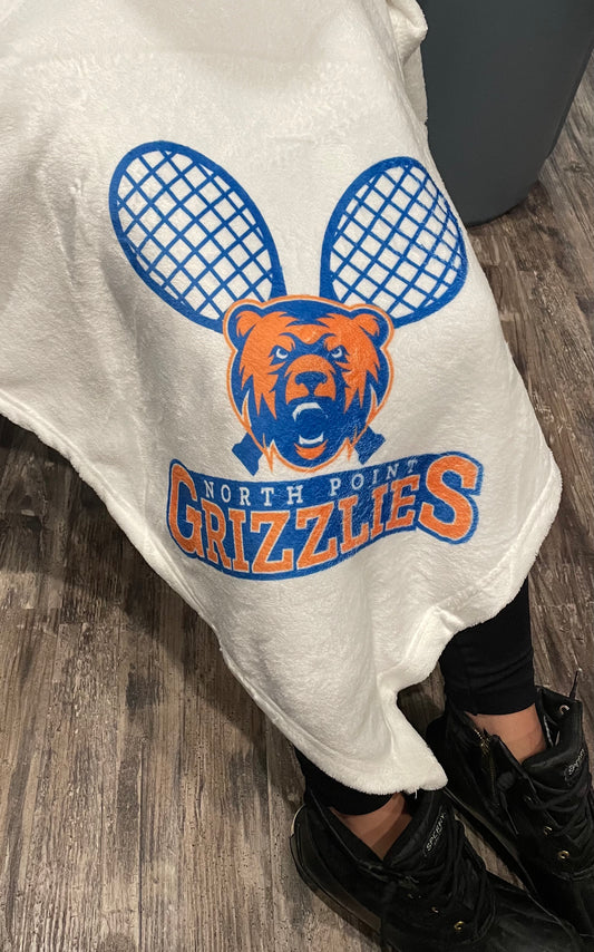 North Point Grizzlies Tennis Blanket
