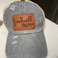 Football Mom Leather Patch Hat
