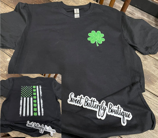 Shamrock American Flag Shirt