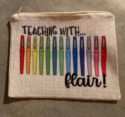 Flair Pen Teacher Pouch with Flair Pens