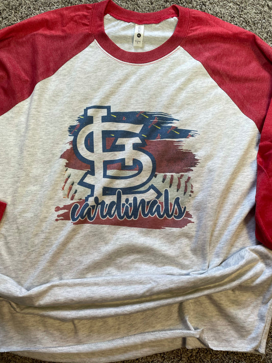 STL Cardinals Raglan