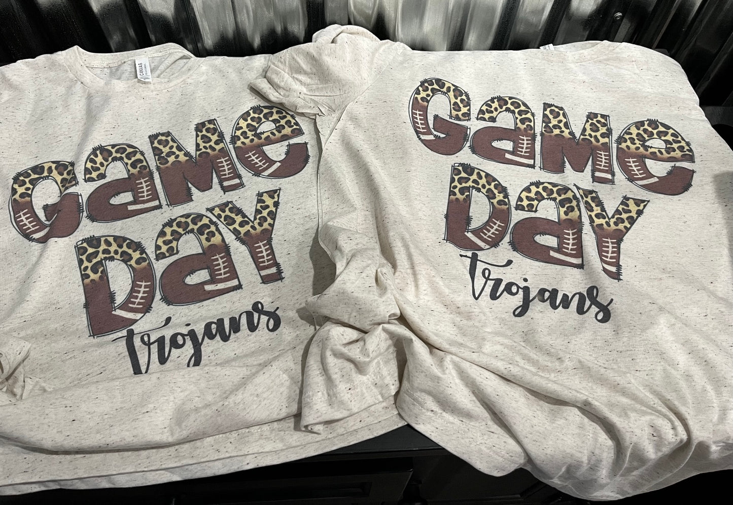 Game Day Cheetah Trojans Teeshirt