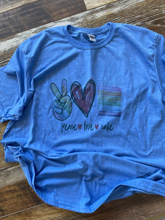 Peace Love Cake Teeshirt