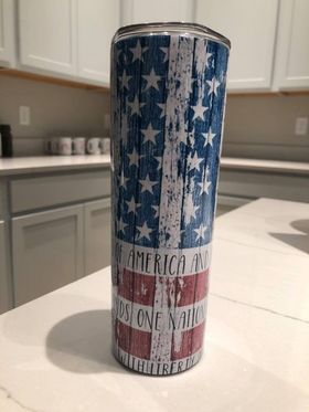 I Pledge of Allegiance American Flag Tumbler