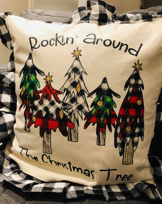 Christmas Season/Holiday Linen Pillow Cover(s)