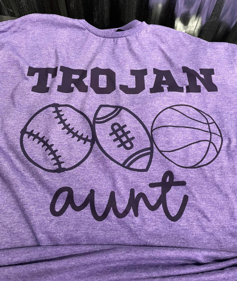 Trojan Aunt Sports Teeshirt